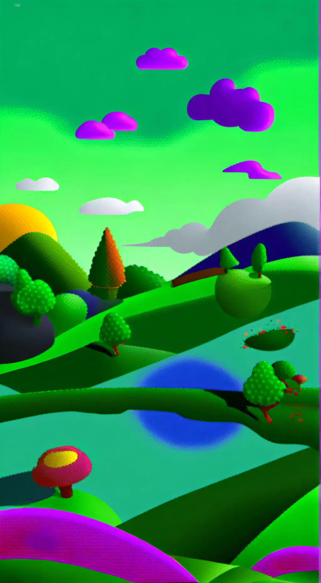 ai character: sprunki pyramixed background