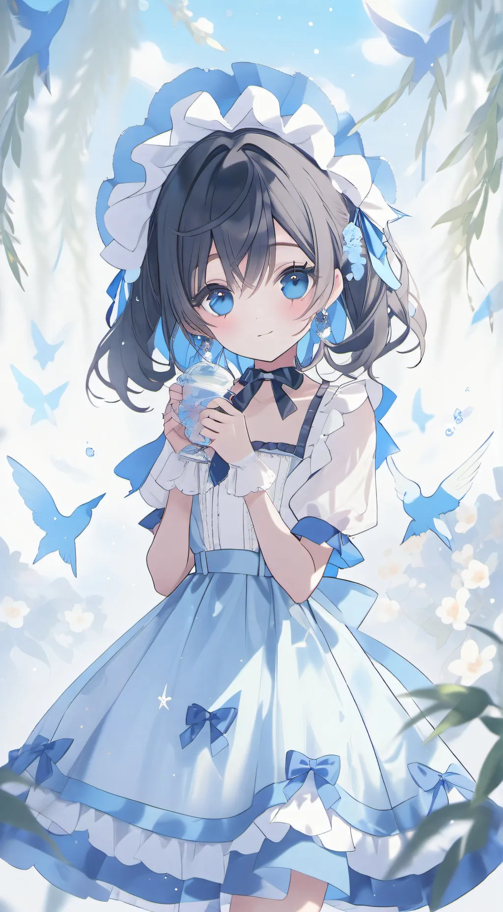 ai character: moonflower background