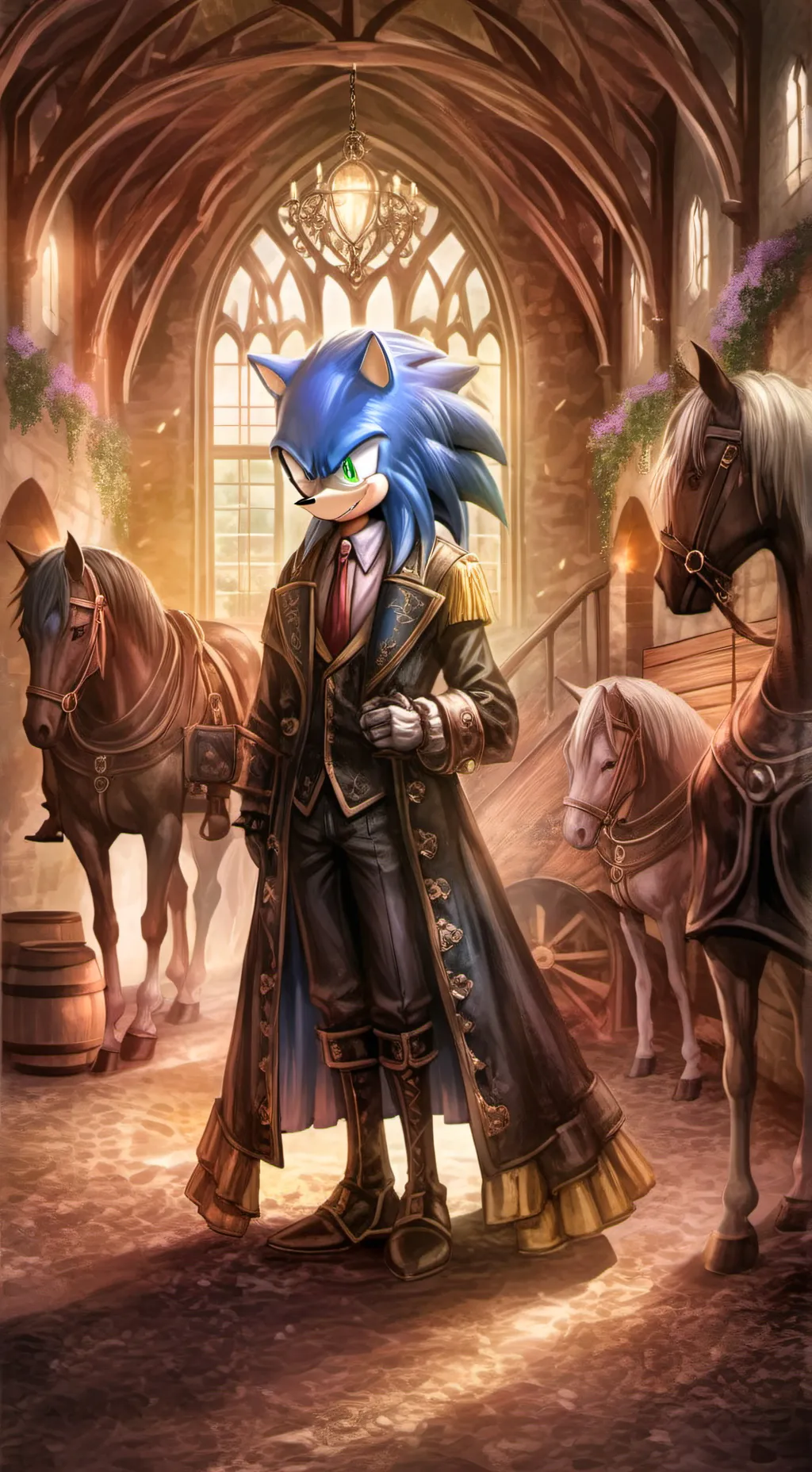 ai character: Sonic stable! background