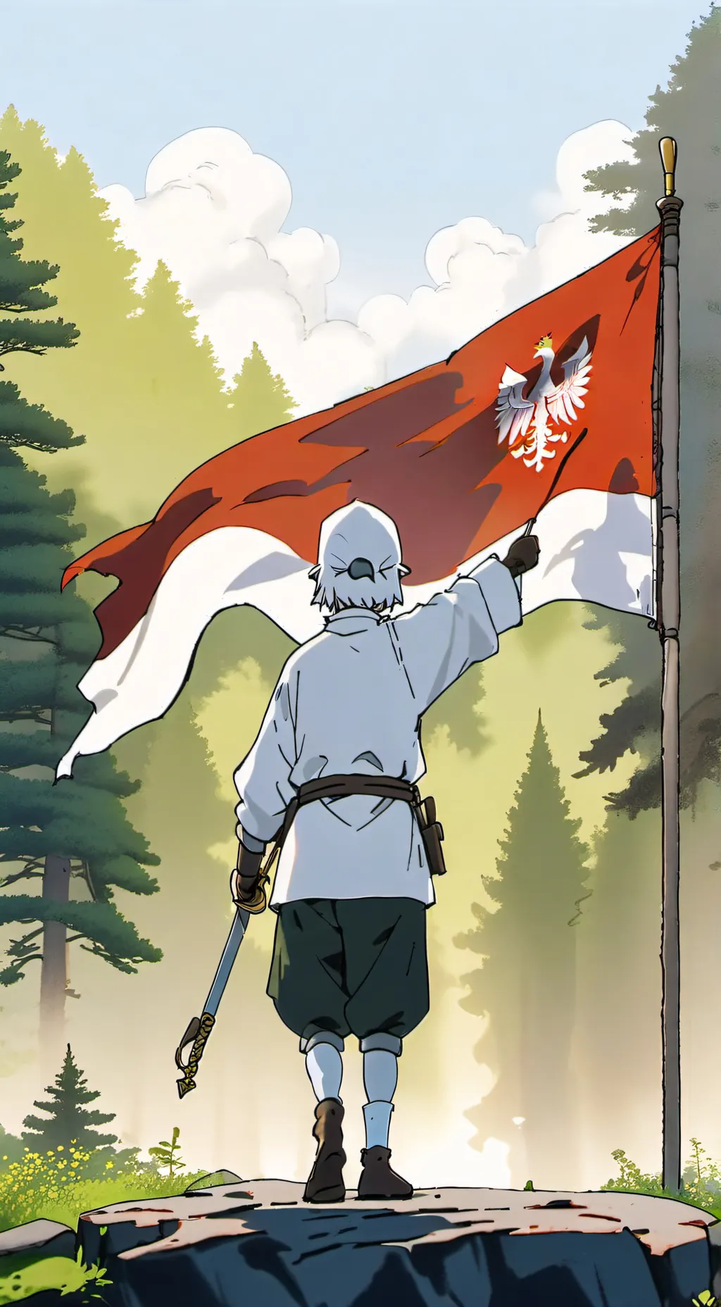 ai character: countryballs background