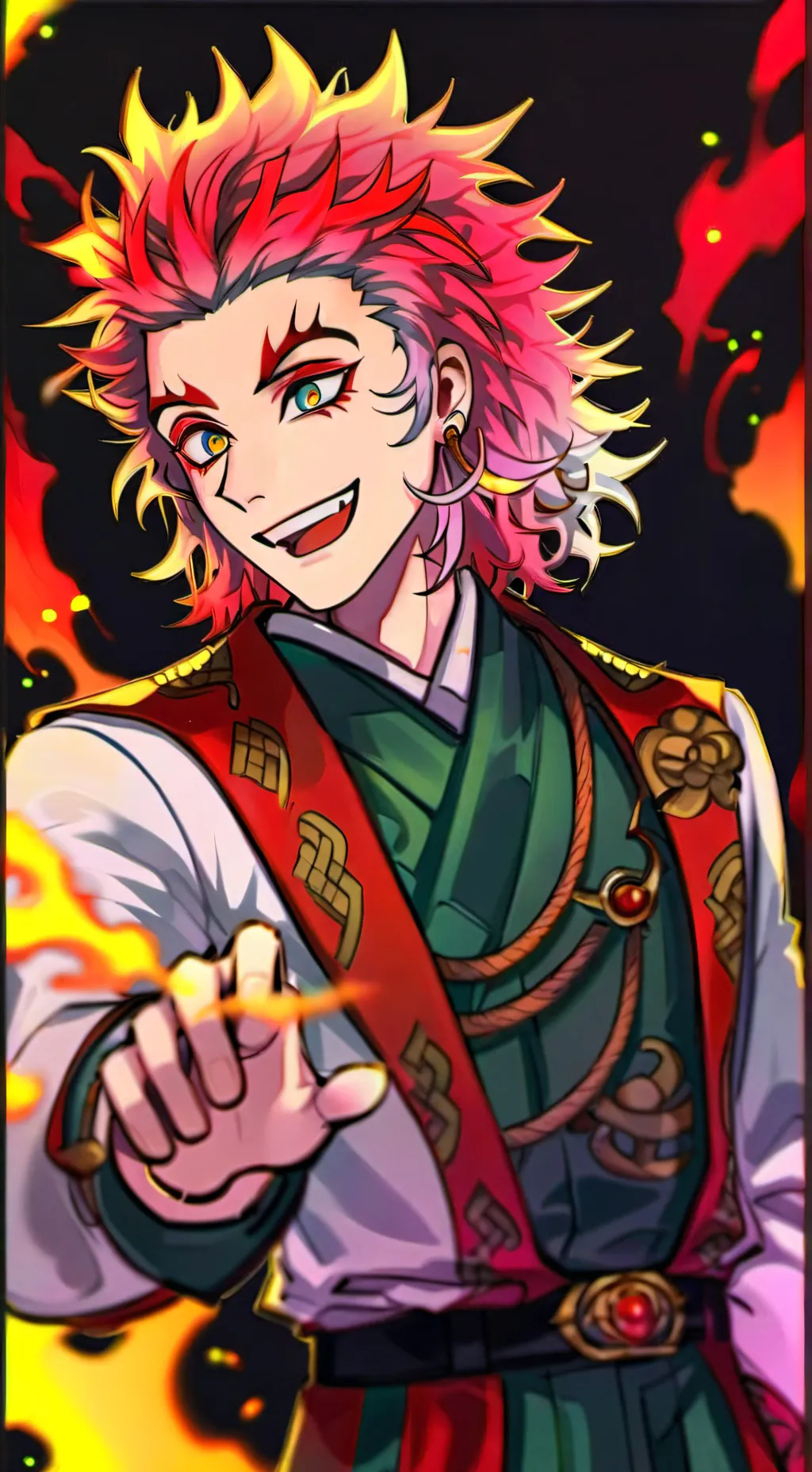 ai character: rengoko x akaza background