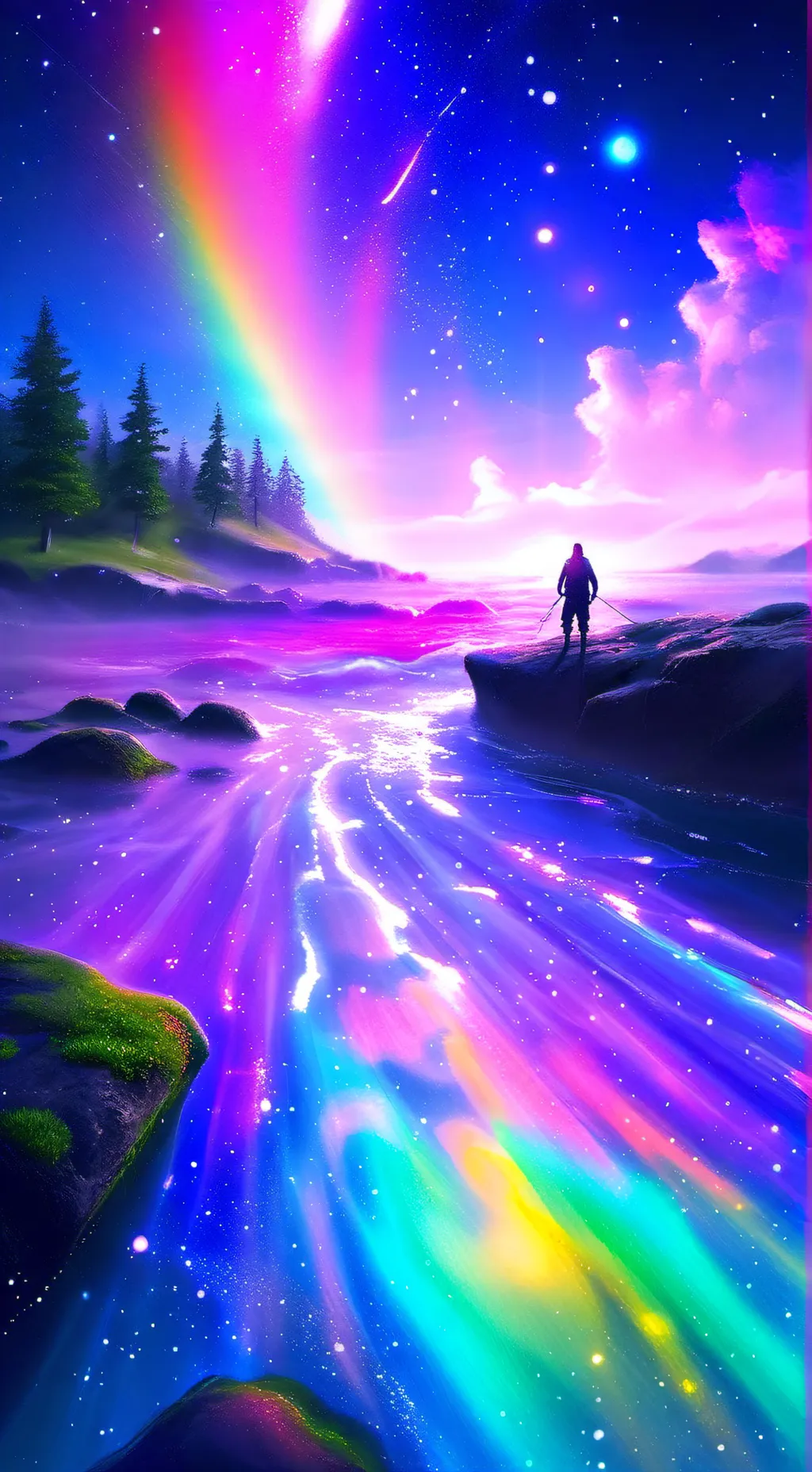 ai character: Dandys world love background