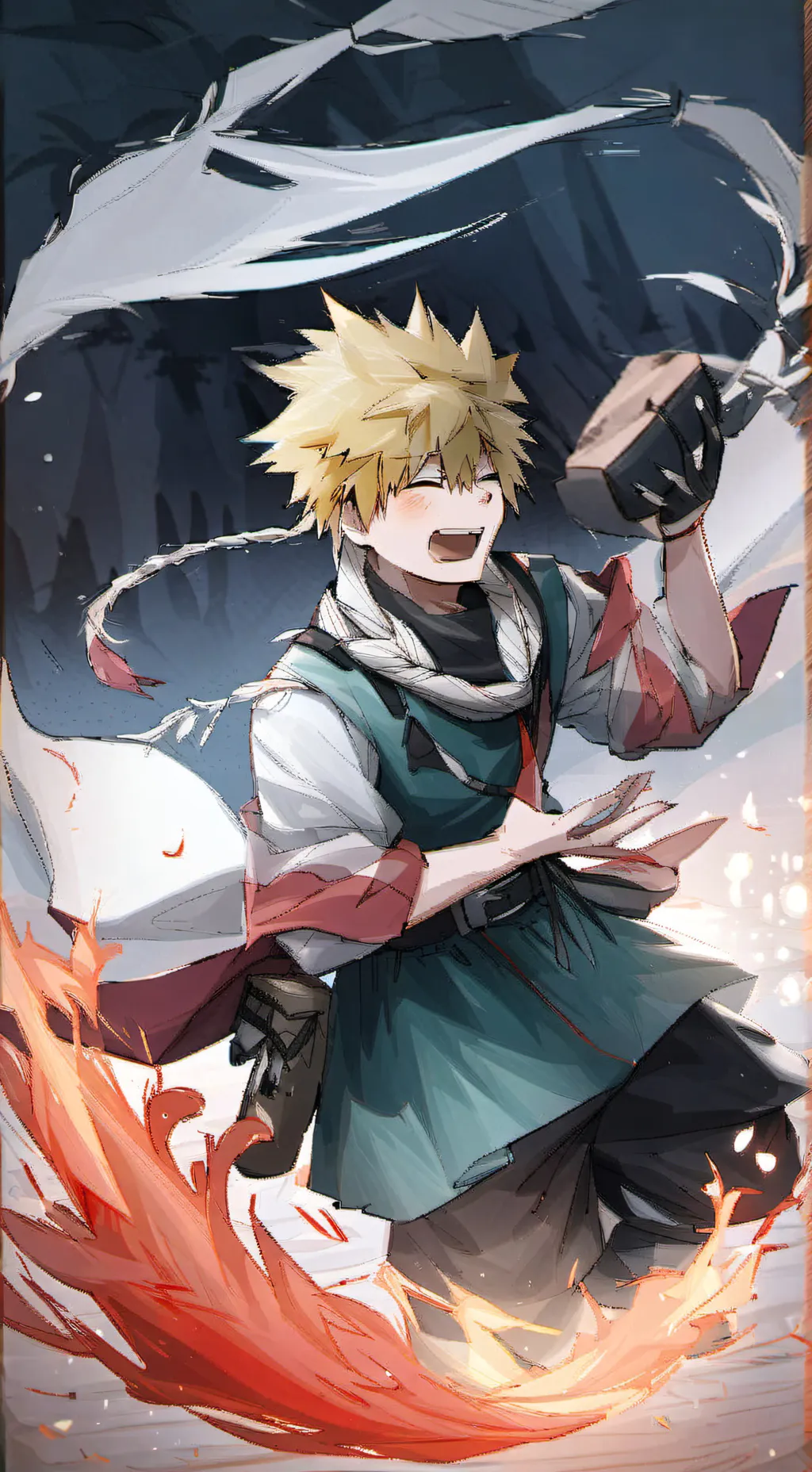 ai character: bakudeku  background