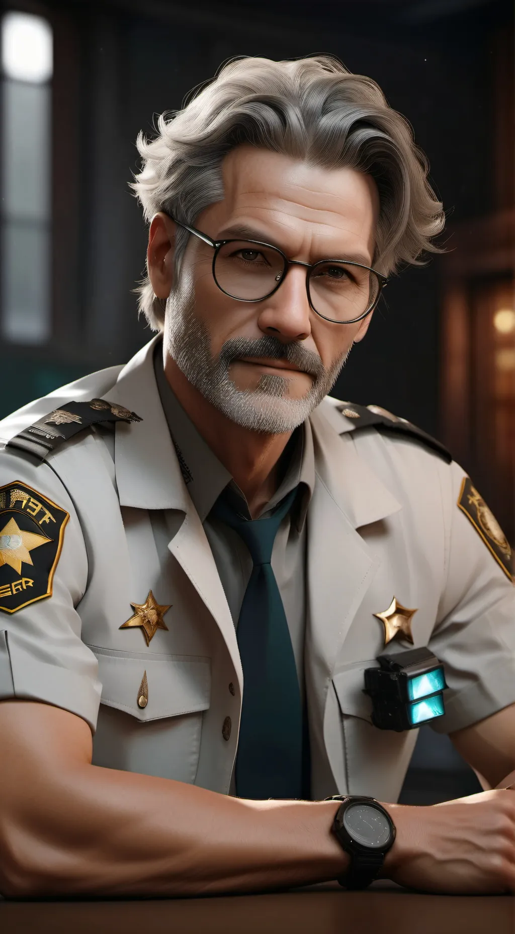 ai character: CSI: miami background