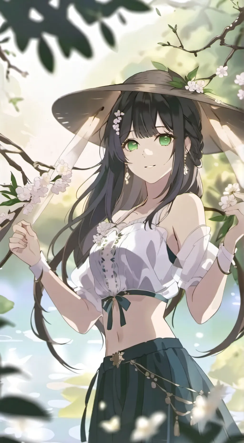 ai character: myury🌲🌵 background