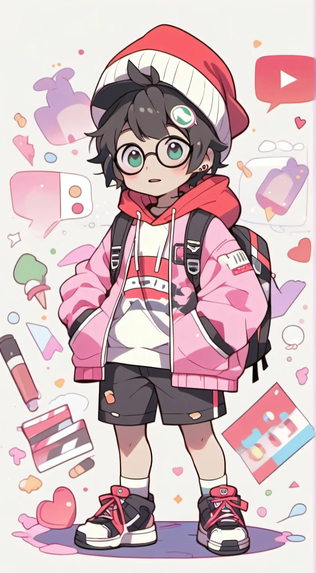 ai character: fgteev duds background