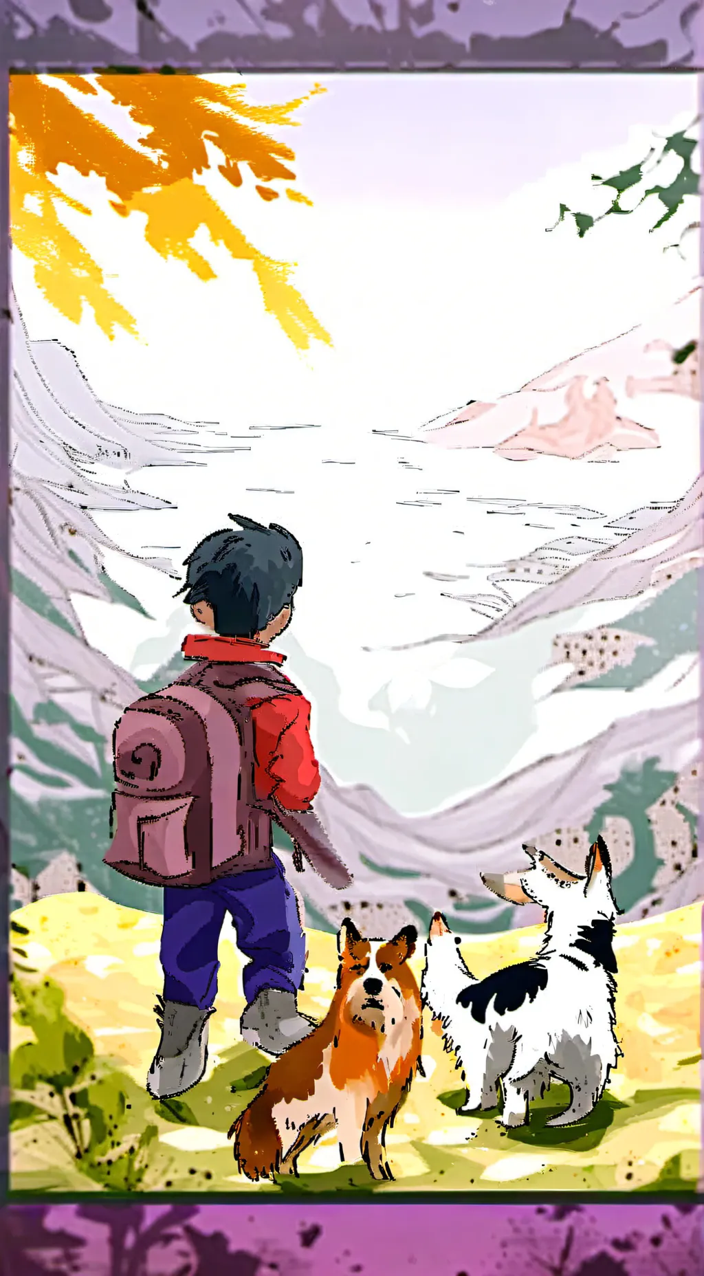 ai character: smilin critters+oc background