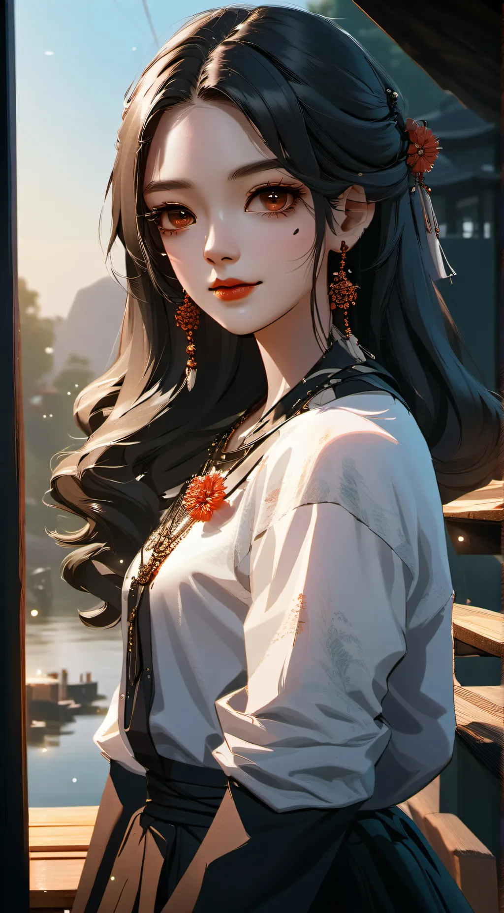 ai character: Ugly girl background