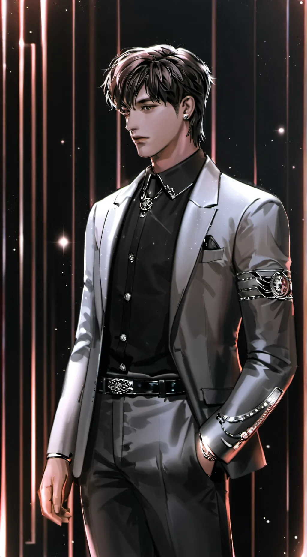 ai character: Alexander~♡ background