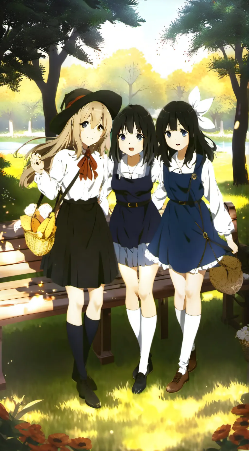 ai character: emma, yuki y aylu  background