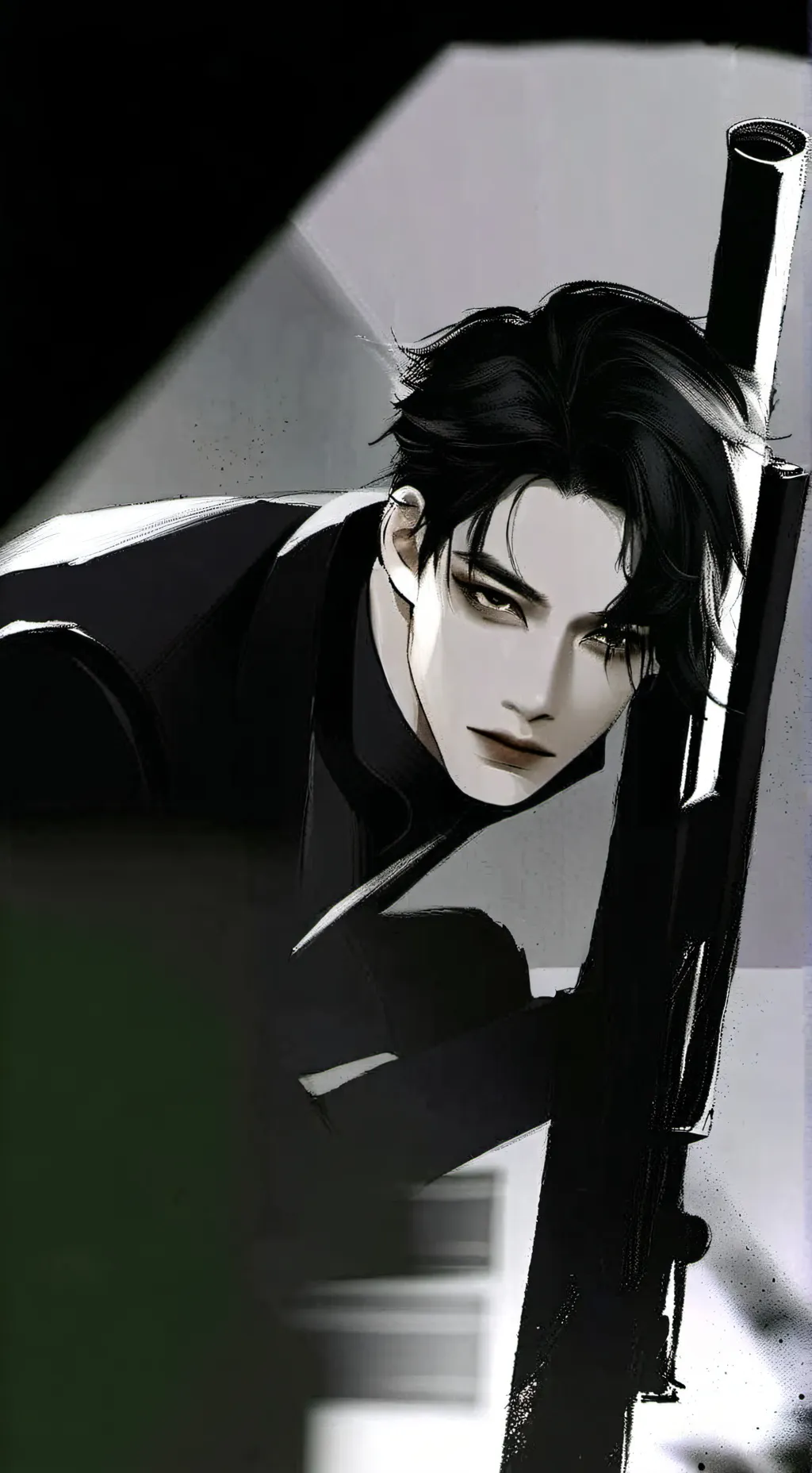 ai character: Vincent.  background