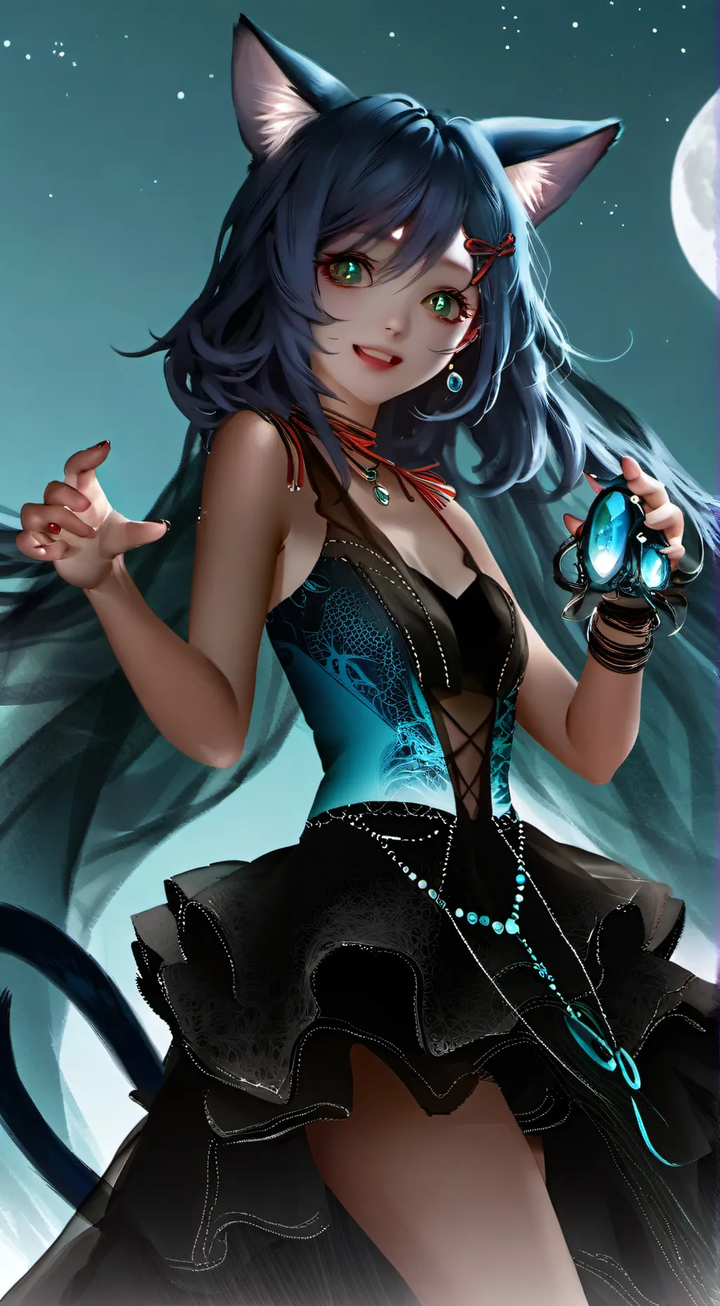 ai character: Blue Night Fury background