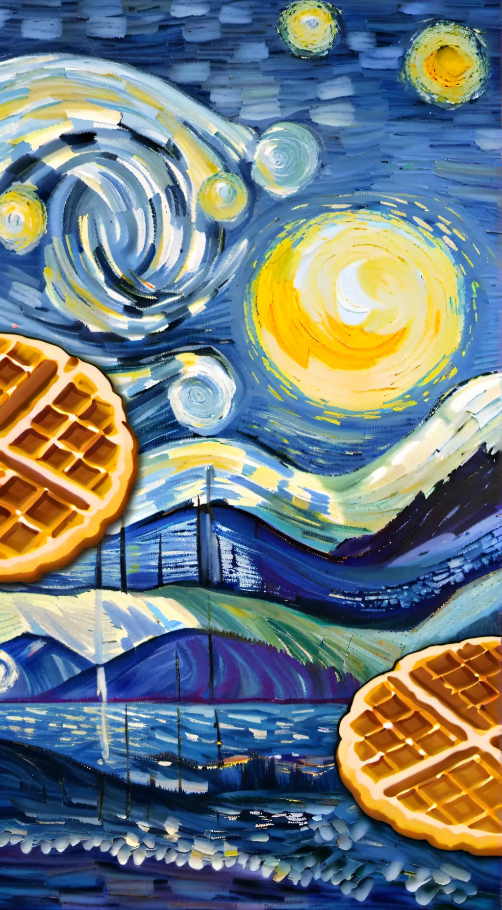 ai character: WAFFLE LOVER background