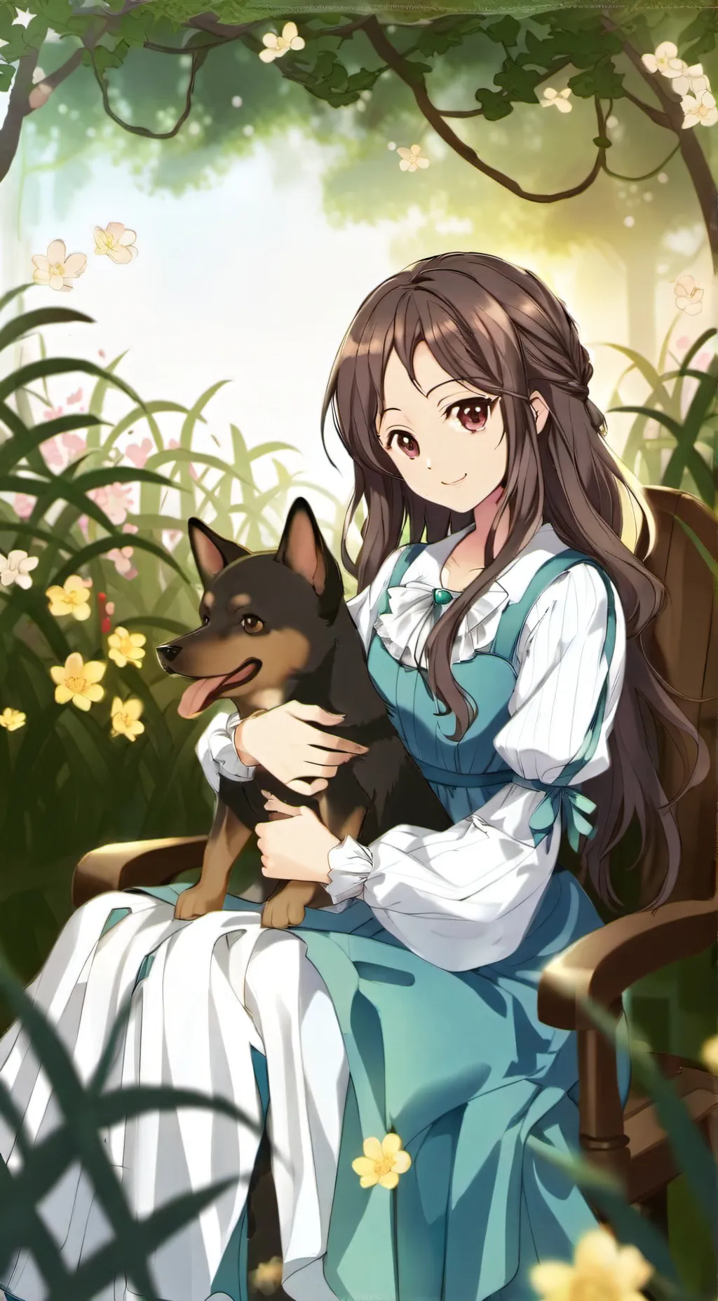 ai character: Lily  background