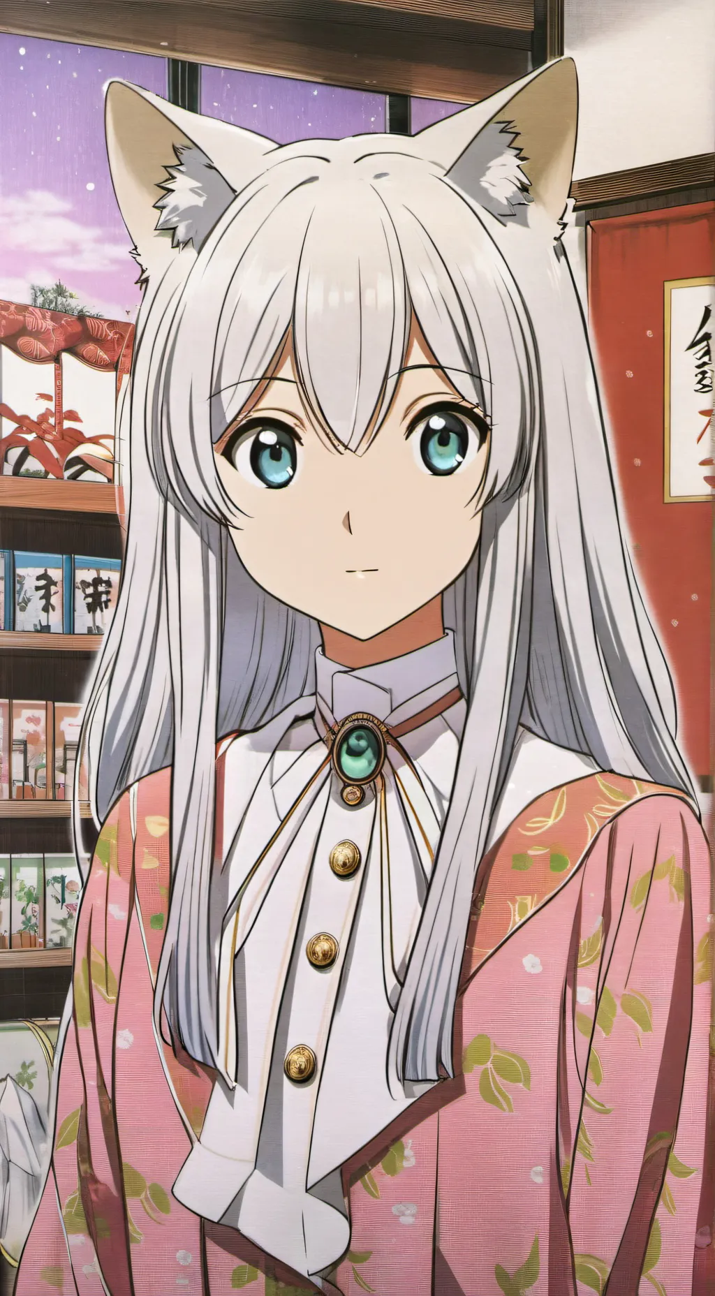 ai character: Neko background