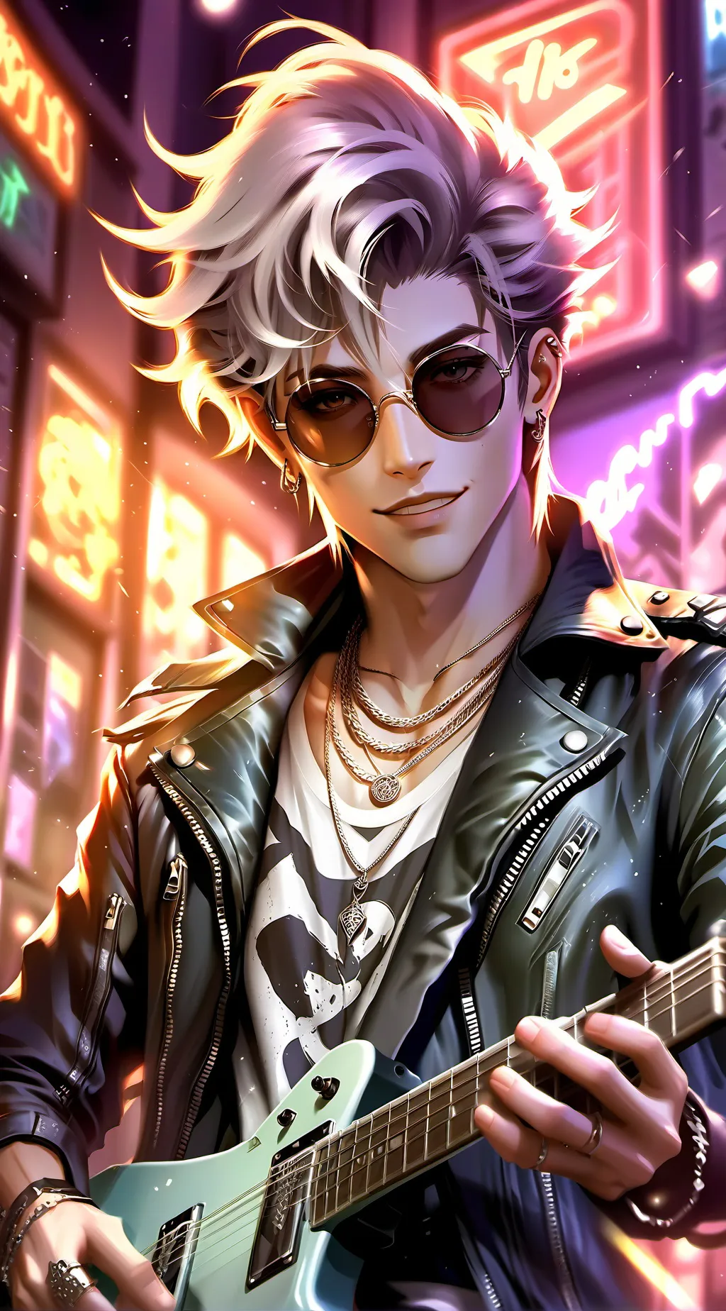 ai character: Jasper Blue background