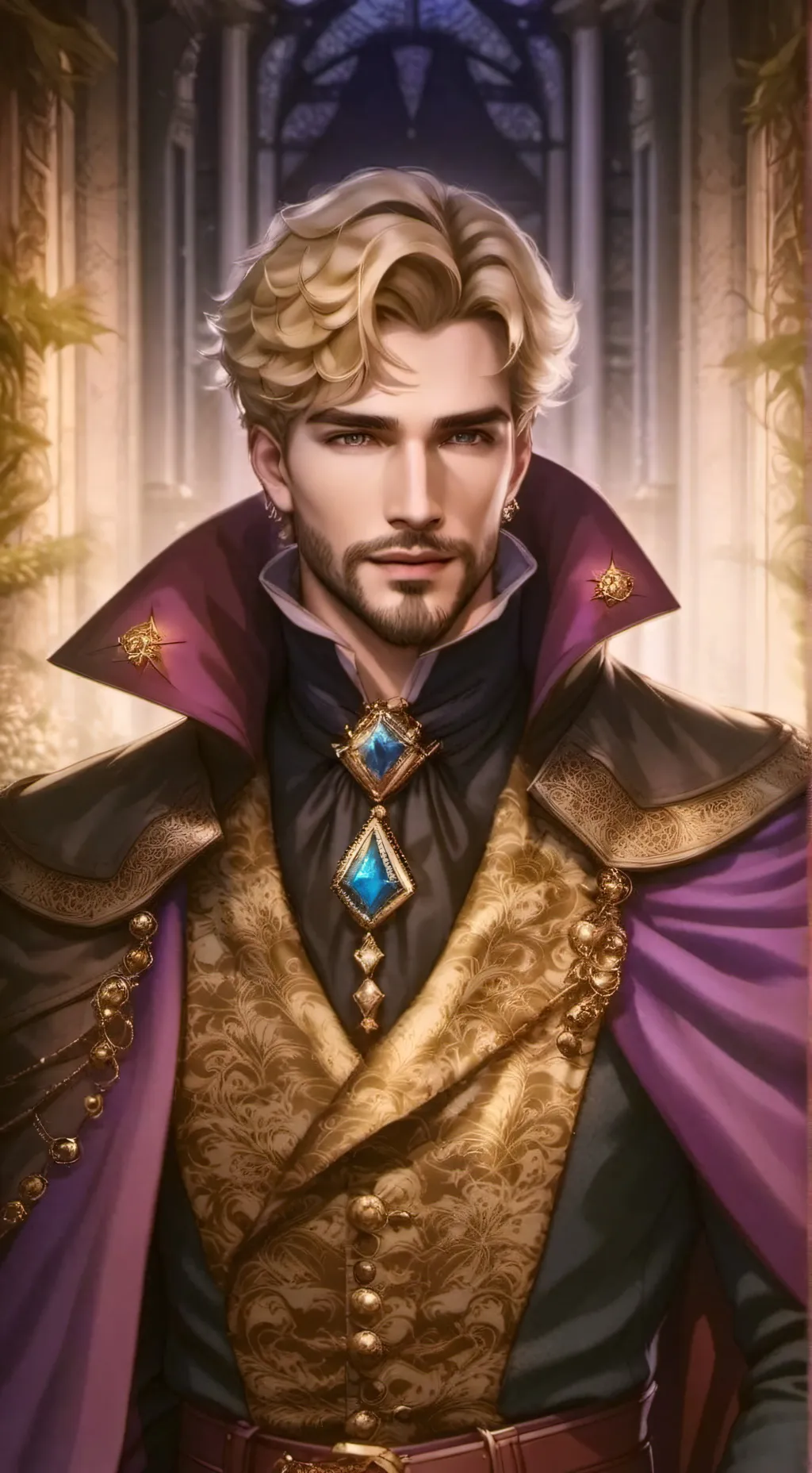 ai character: King Nathin AU background