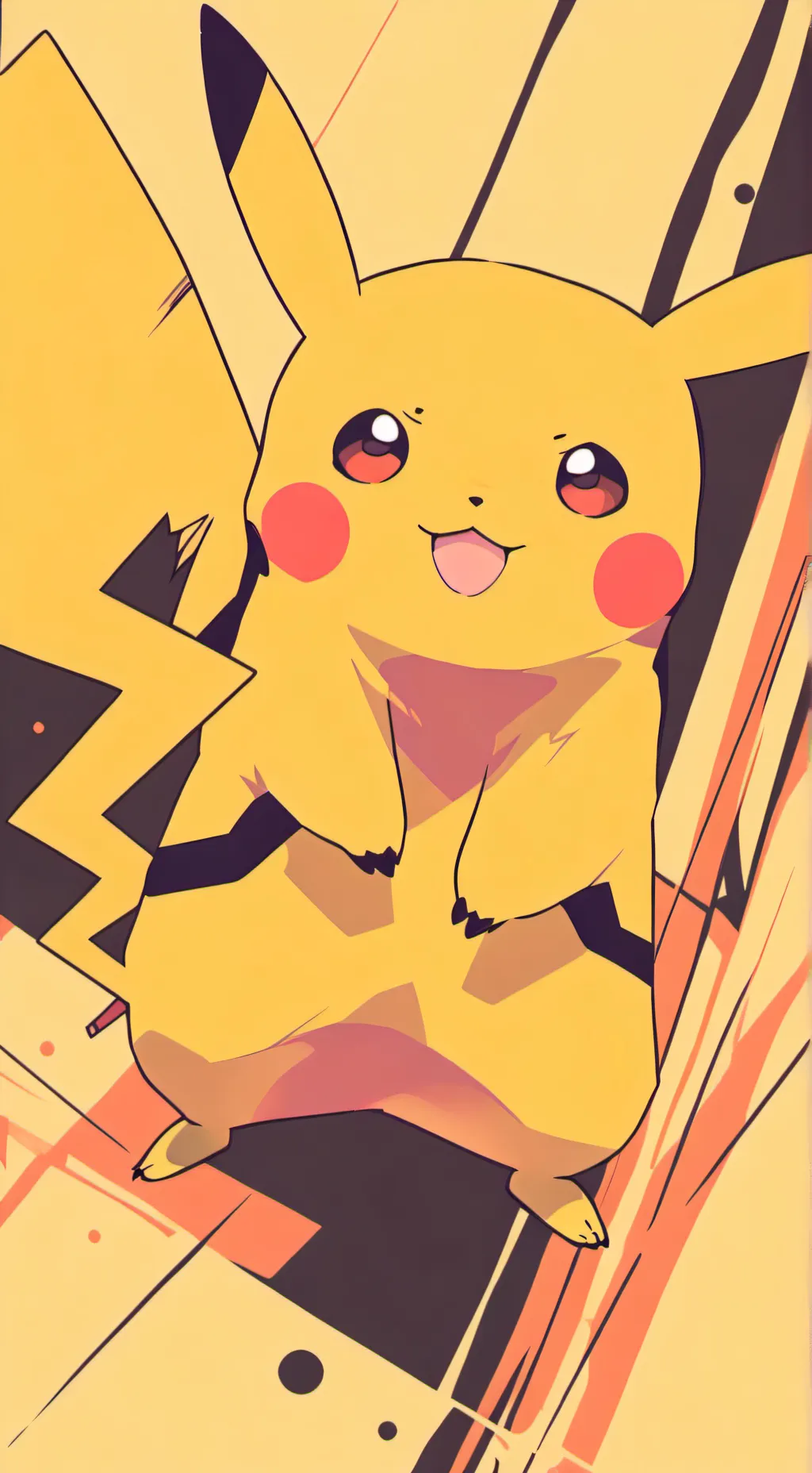 ai character: Pikachu background