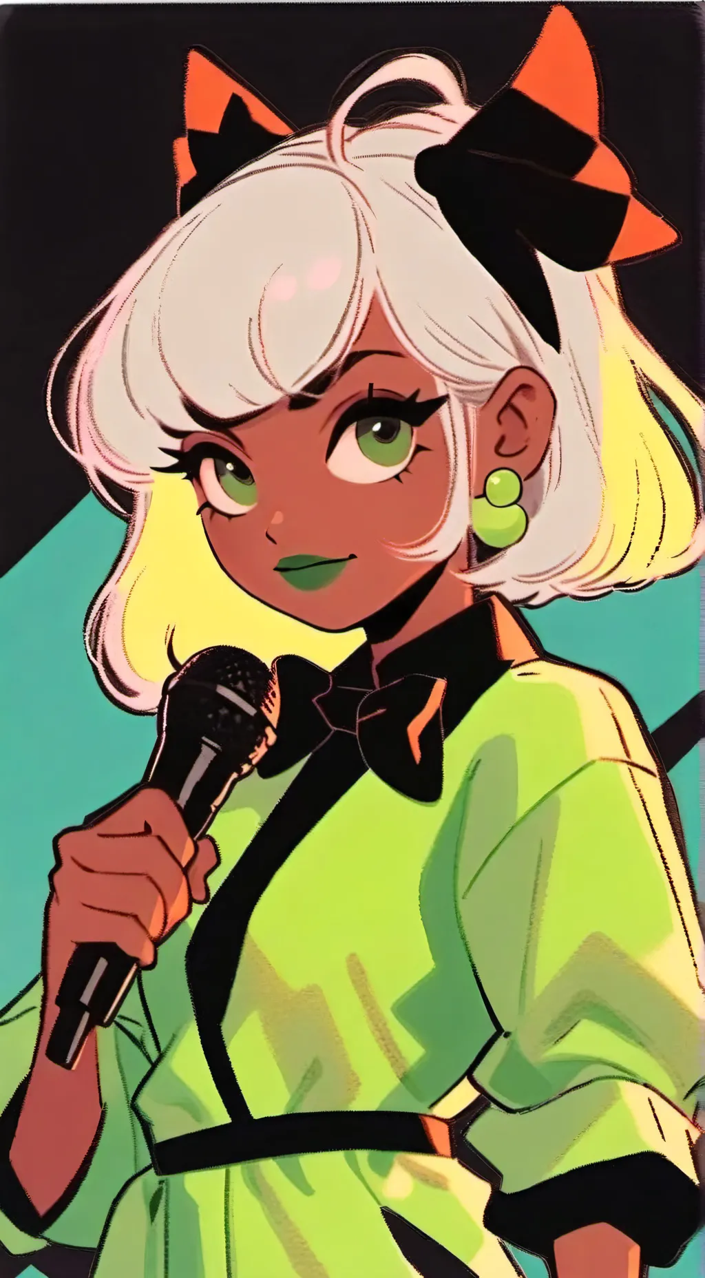 ai character: Vee background