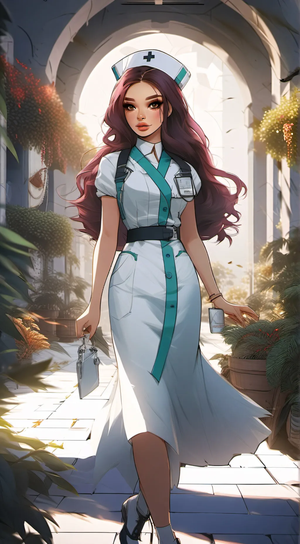 ai character: nurse julie background