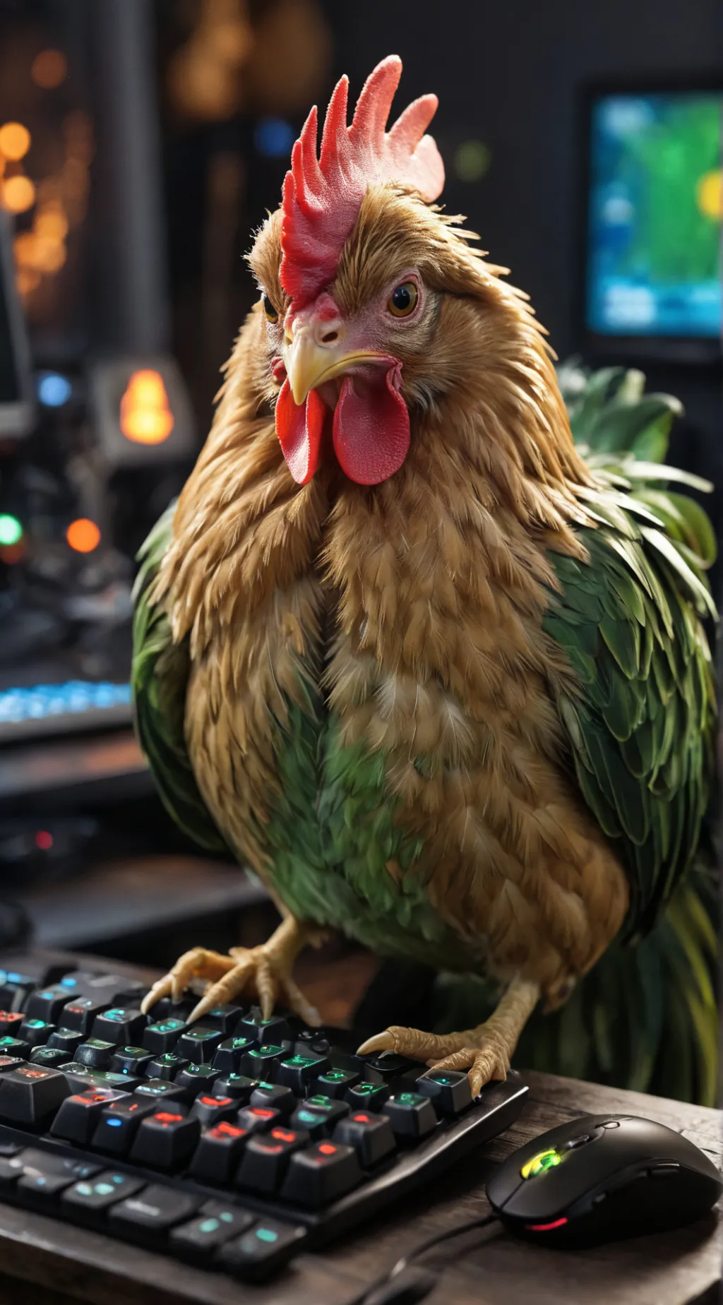 ai character: Pixel background