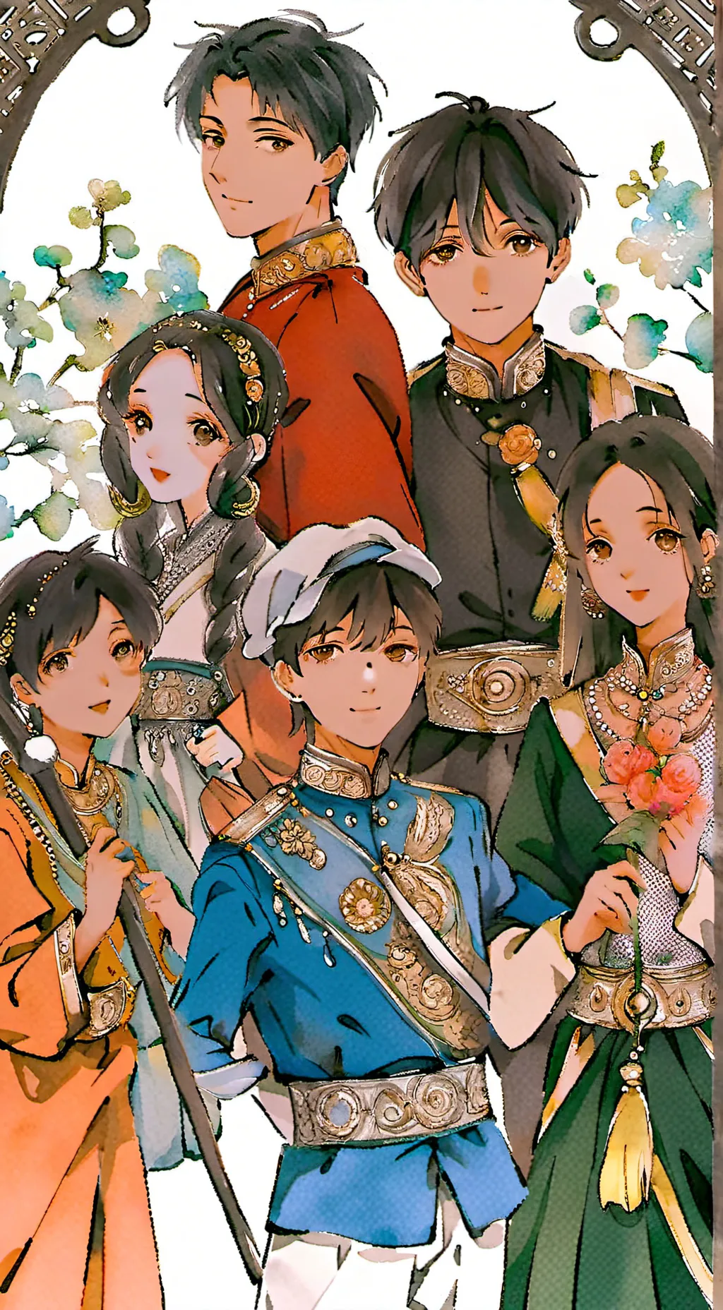 ai character: best friends  background