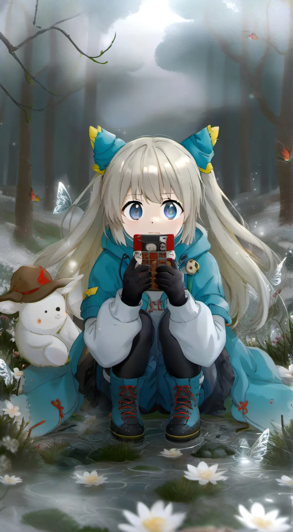 ai character: Pixelfusión background