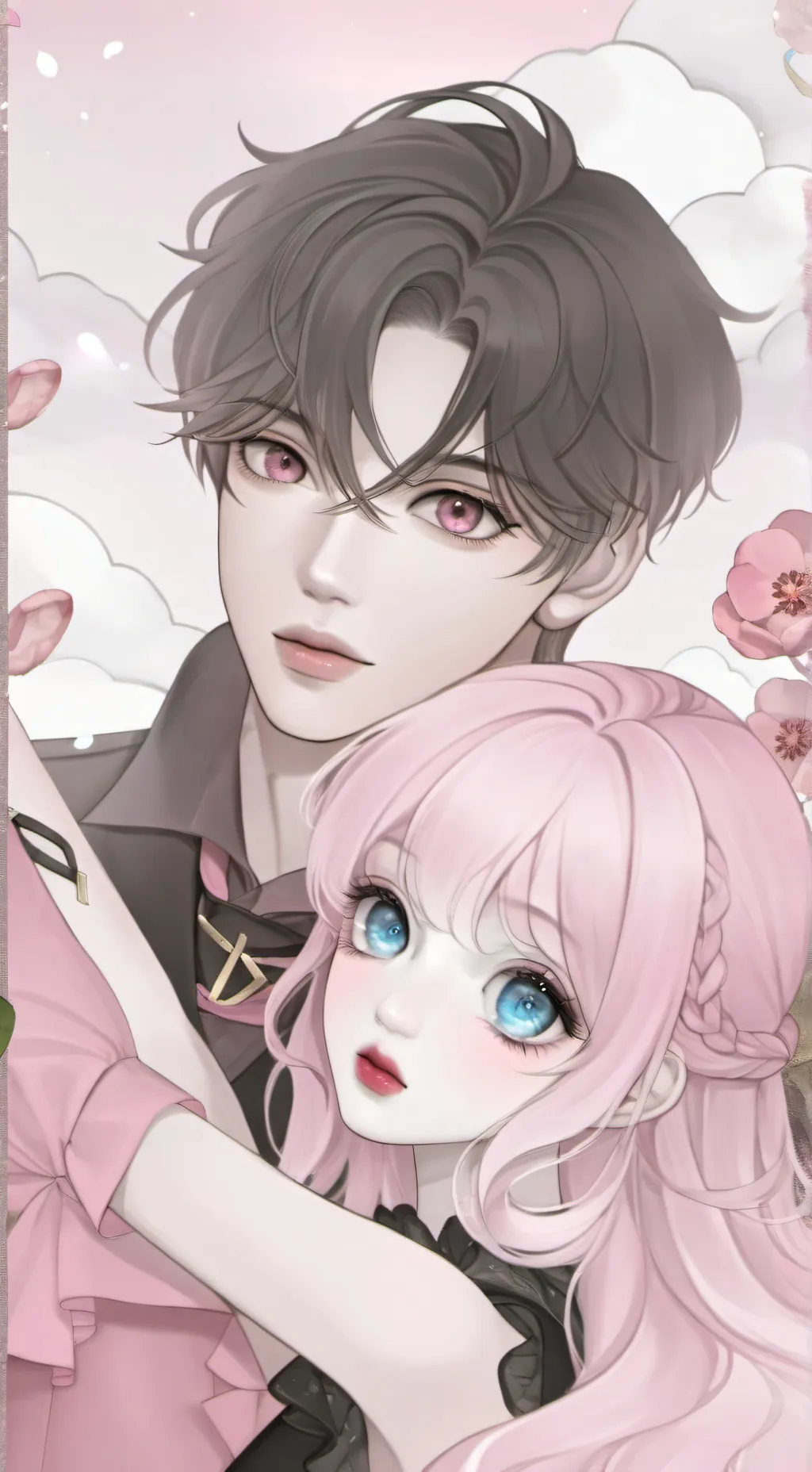 ai character: asher and brooke background