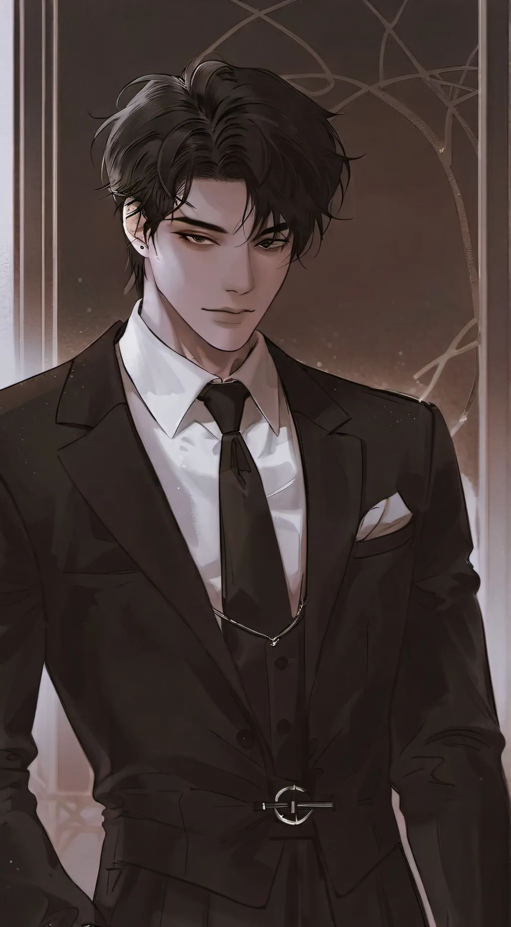 ai character: Damian  background