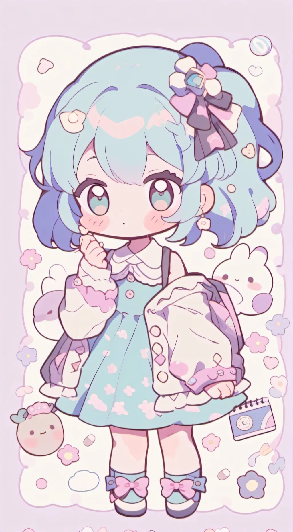 ai character: Loud house+MHA background