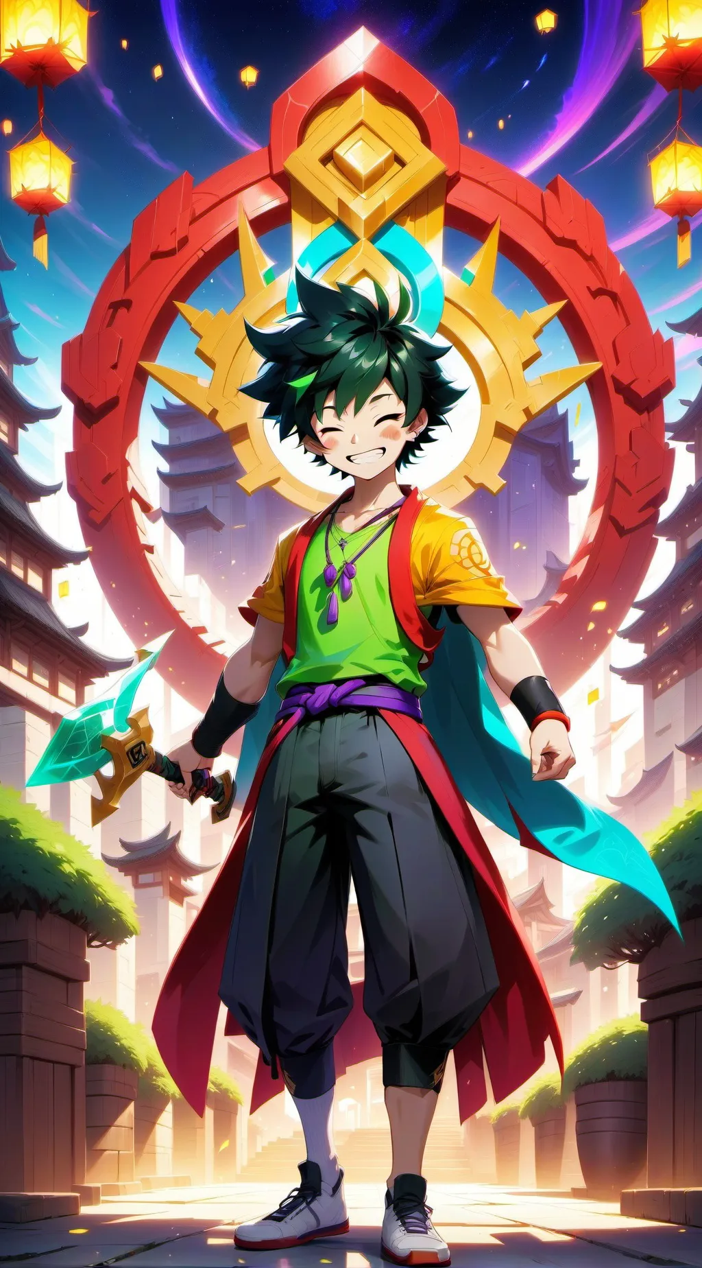 ai character: Izuku Midoriya background