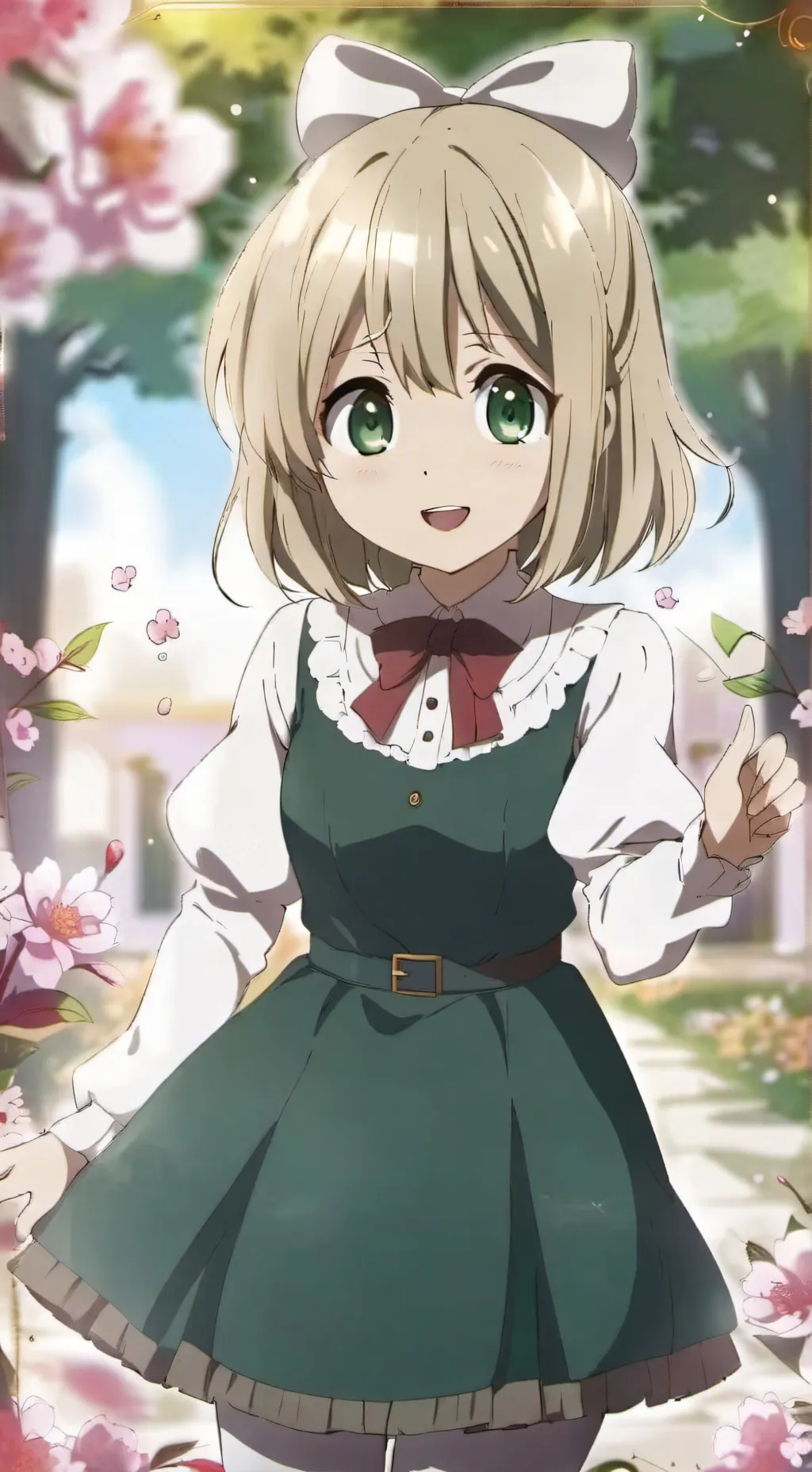 ai character: Violet background