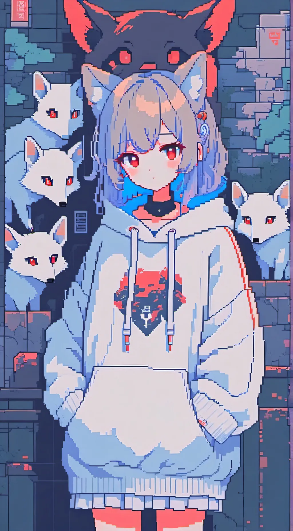 ai character: Winter background