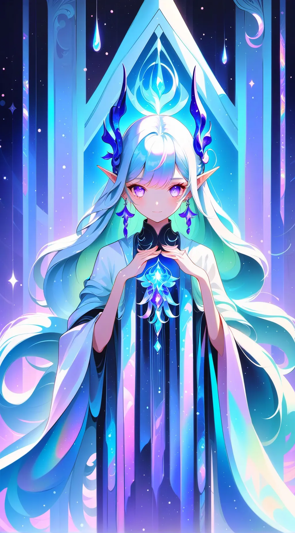 ai character: Sky krill background