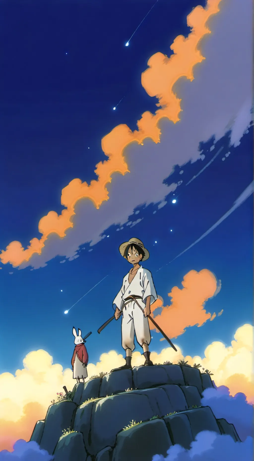 ai character: recomeço de one pi background