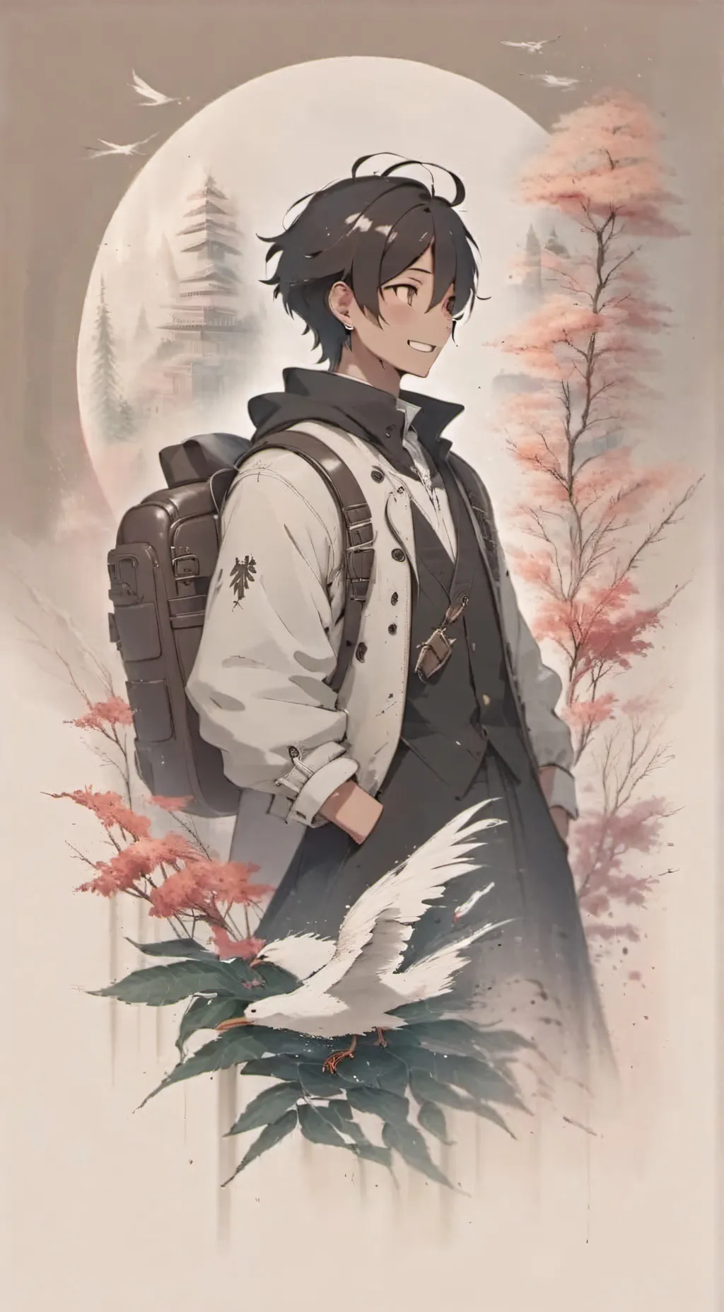 ai character: boy:luz background