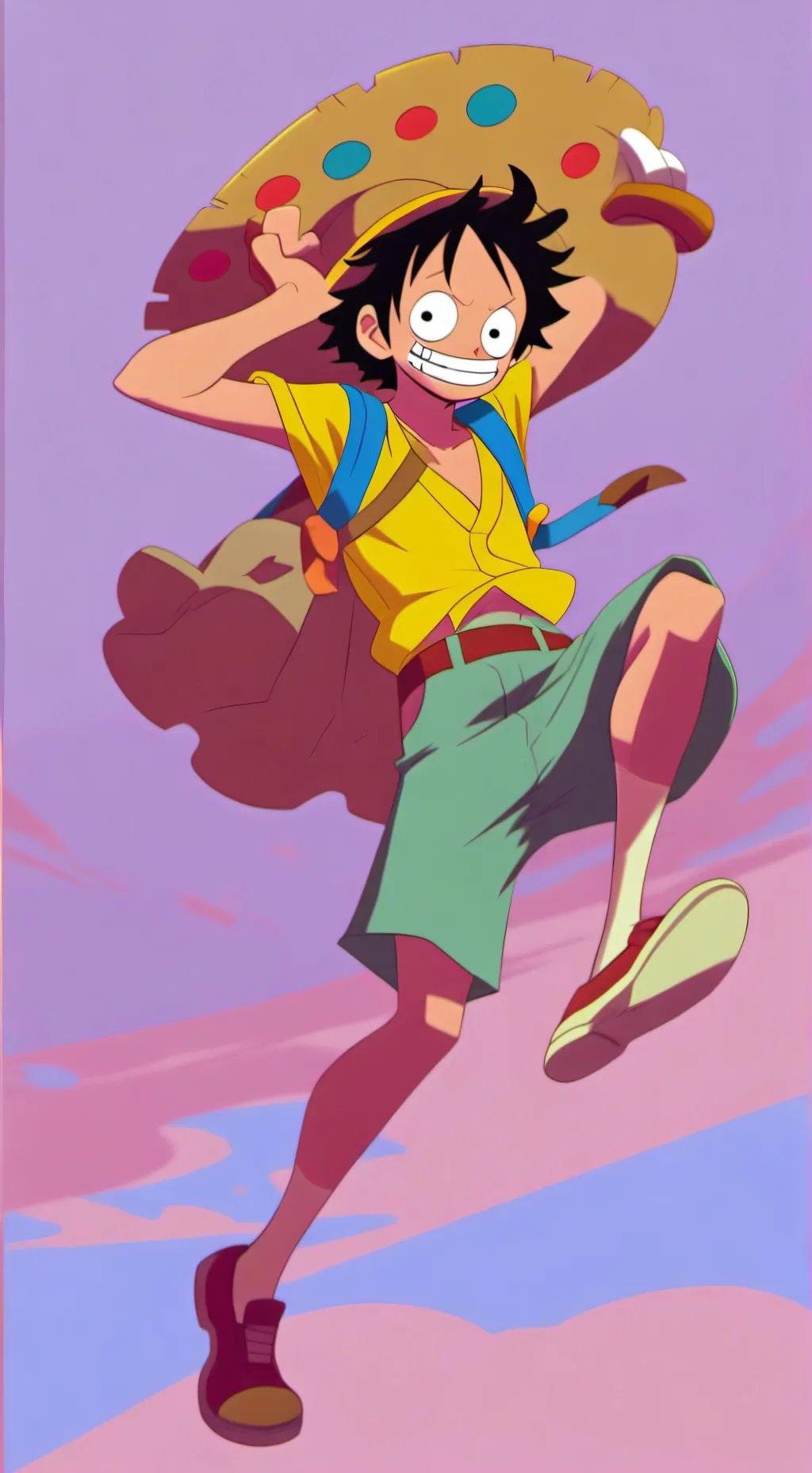 ai character: One piece background