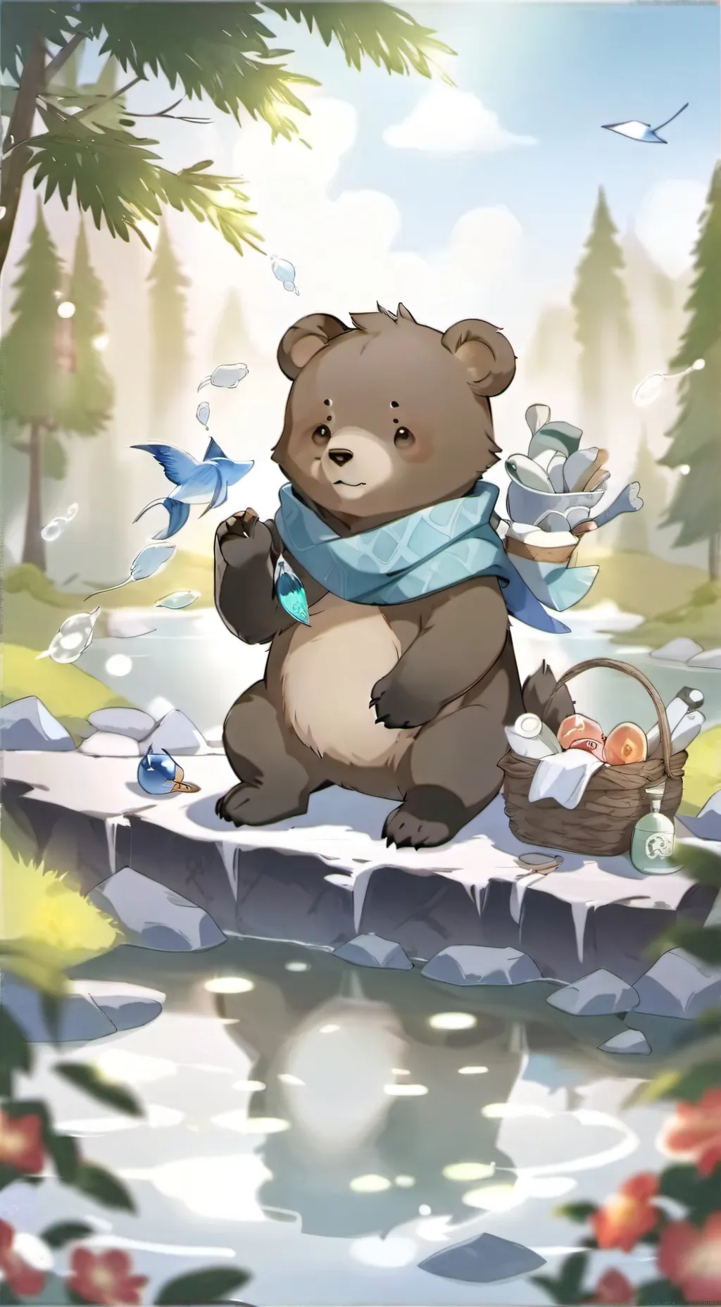 ai character: tadc school! background