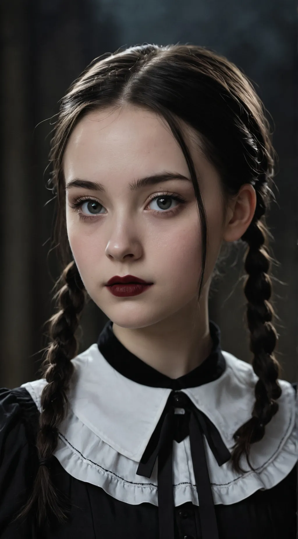 ai character: Wednesday Addams background