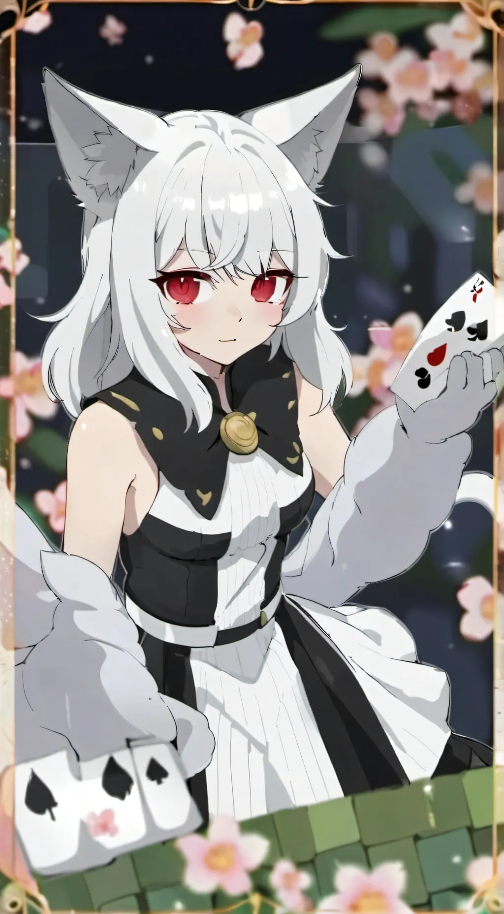 ai character: Blackjack furry background
