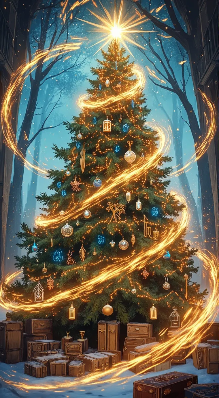 ai character: Kny- Christmas background