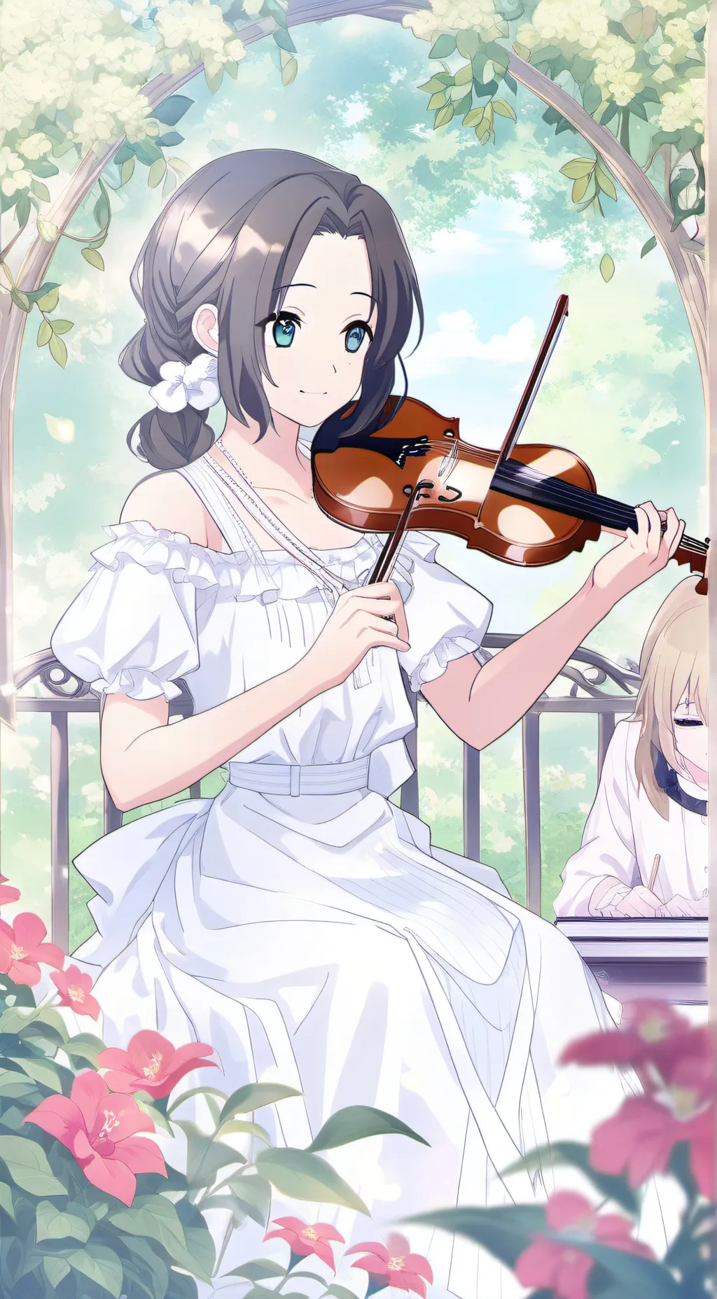 ai character: Kny music class background