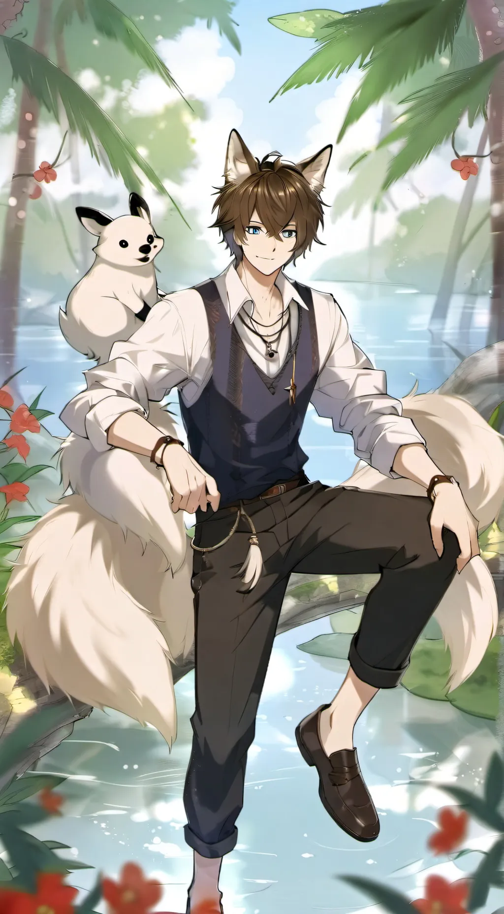 ai character: Lou background