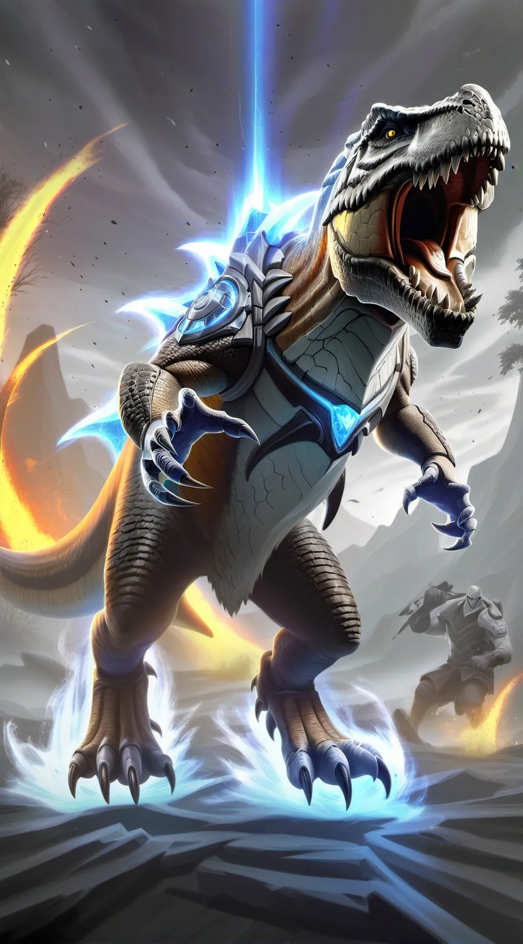 ai character: Tyrannosaurus rex background