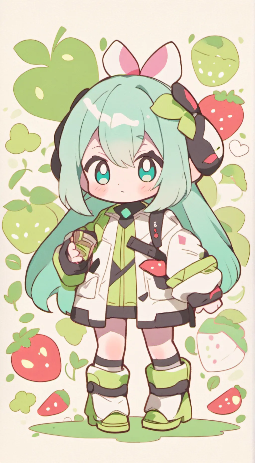 ai character: Snowww  background