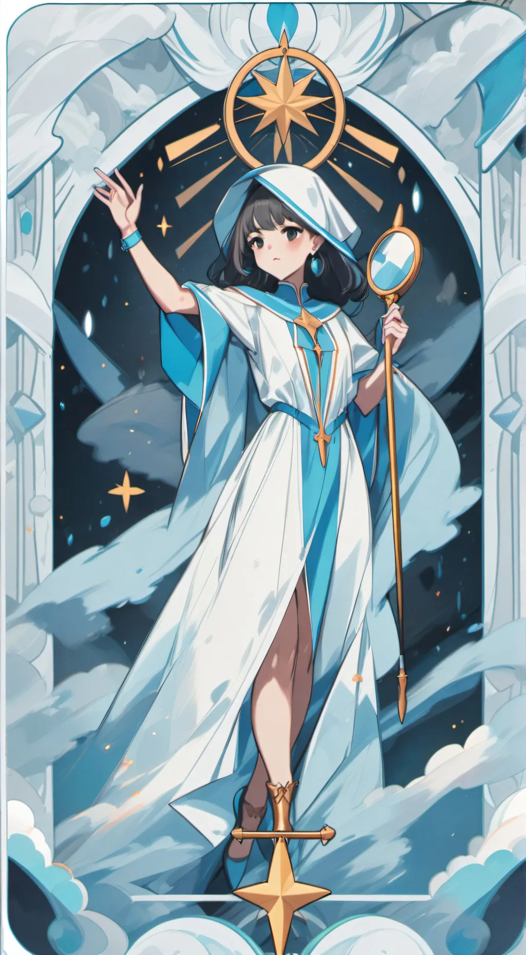 ai character: miss circle  background