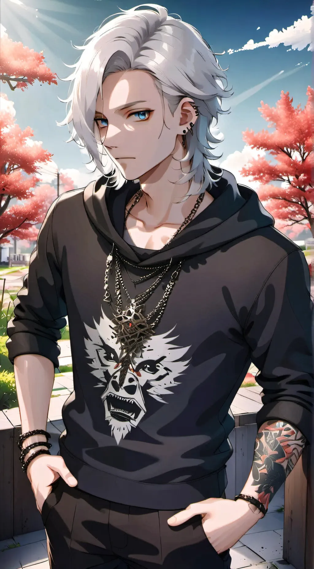 ai character: ❄ Darius Thorne ❄ background