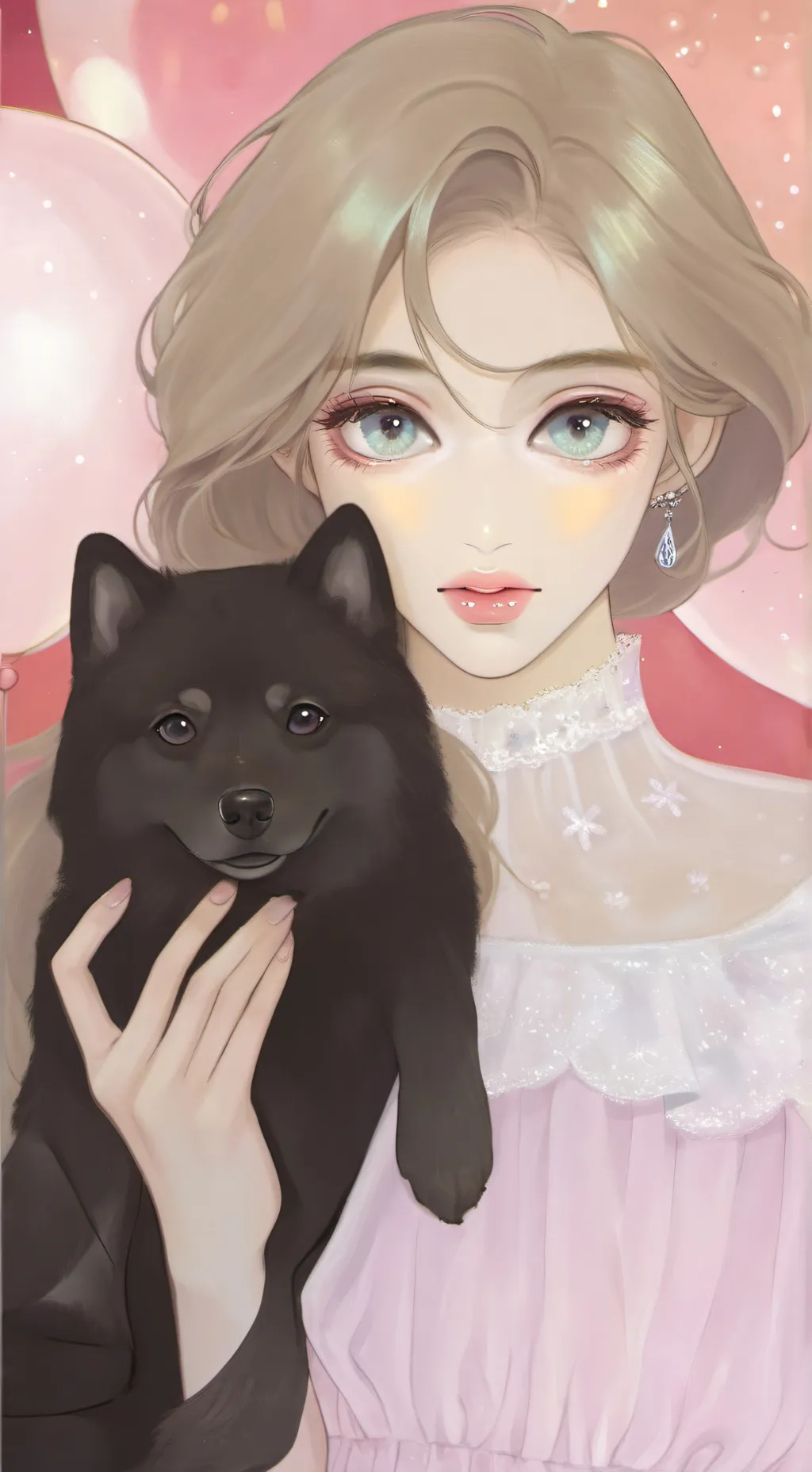 ai character: °•☆Lia itzy☆•° background