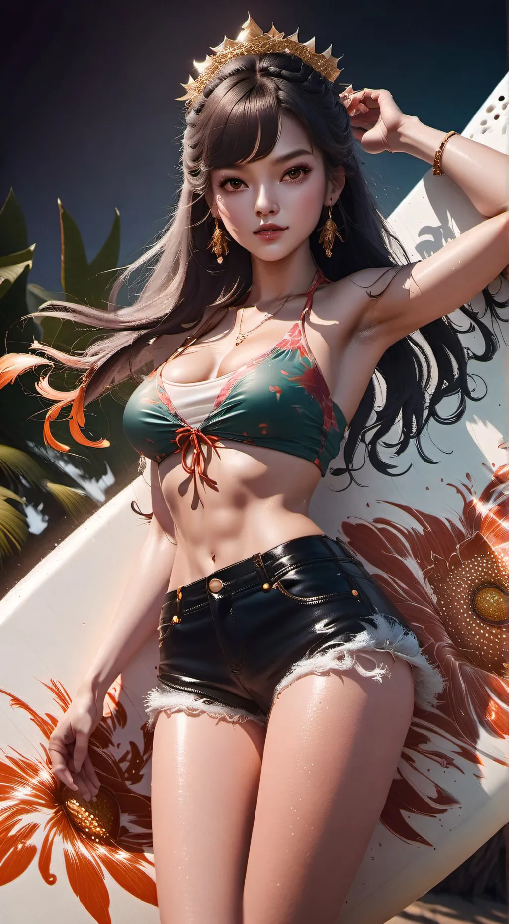 ai character: Angela White background