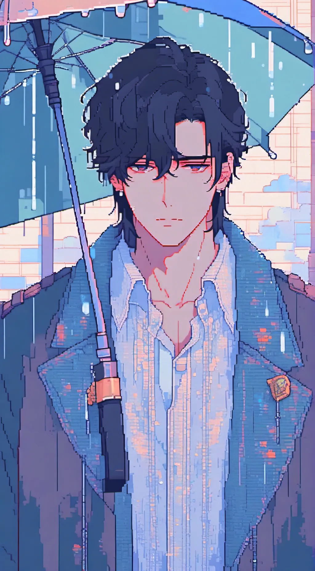 ai character: Our Sad love story background